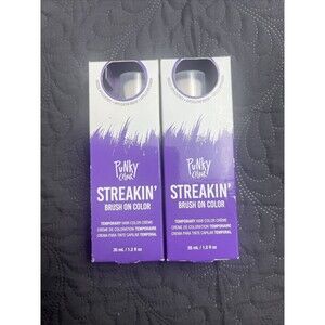Punky Colour 2pc Streakin' Brush On Color Temporary Hair Color Creme #Orchid NIB